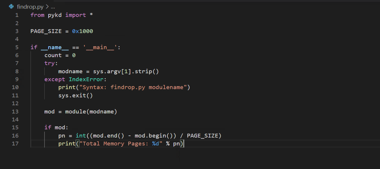 Page counting script