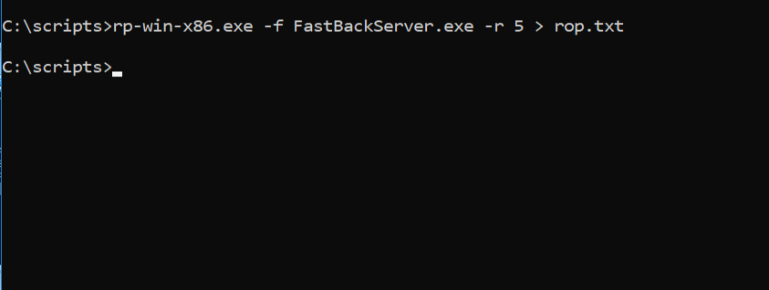 rp++ command execution