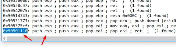 Gadget 1 from rp++ output