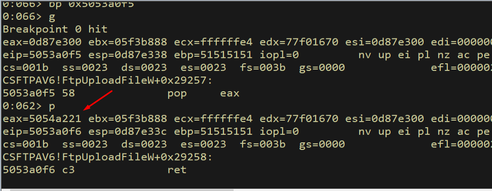 EAX = IAT + 1