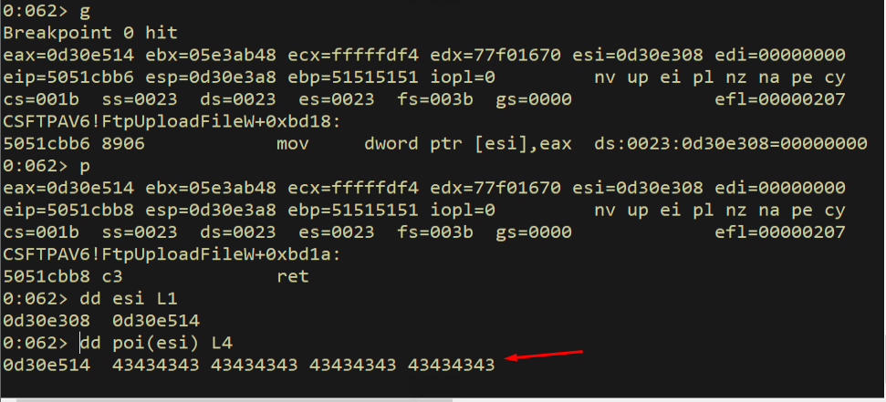 skeleton shows dwSize = 1