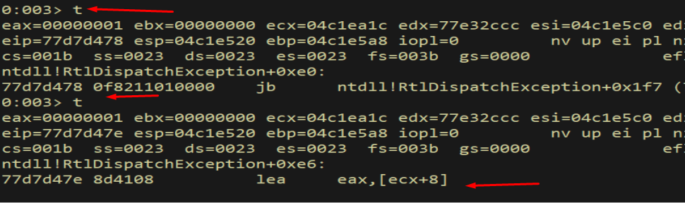 WinDbg - stepping through check 2