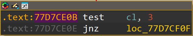 IDA - third check: record address must be 4-byte aligned