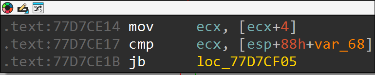 IDA - fourth check: handler address must be >= StackBase